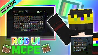 Animated RGB XP Bar + Hotbar + Inventory GUI for MC Bedrock