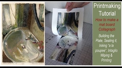 How to Make a Color Collagraph Print from Mat Board
