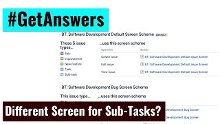 GetAnswers - Different Screen for Sub Task?