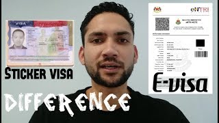 Difference between Evisa and Sticker visa | Travel history | Tourist Terminal
