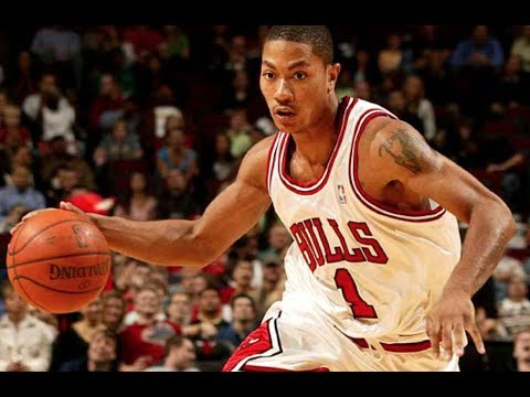 Derrick Rose's First NBA Game! AMAZING 