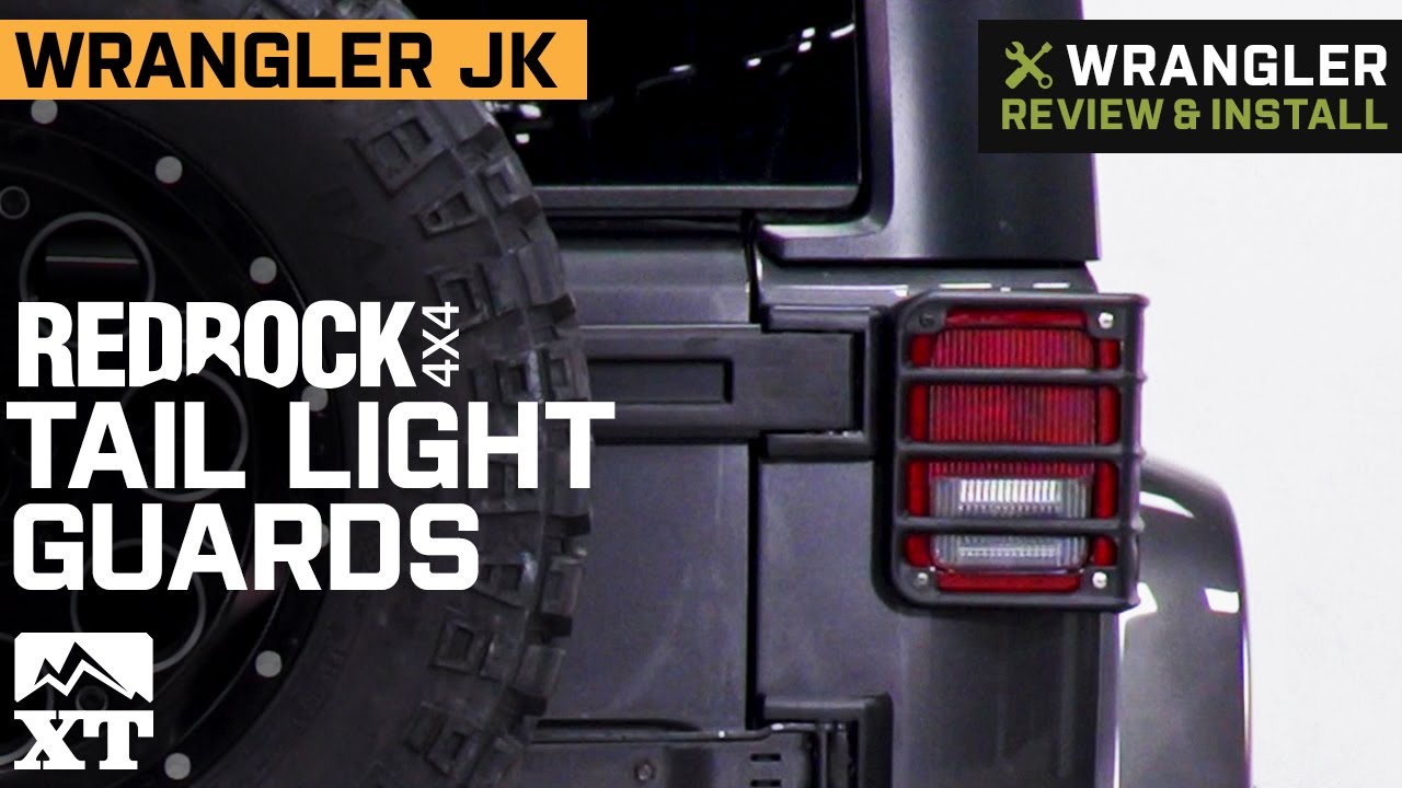 RedRock Jeep Wrangler Tail Light Guards; Matte Black J134463 (07-18 Jeep  Wrangler JK) - Free Shipping