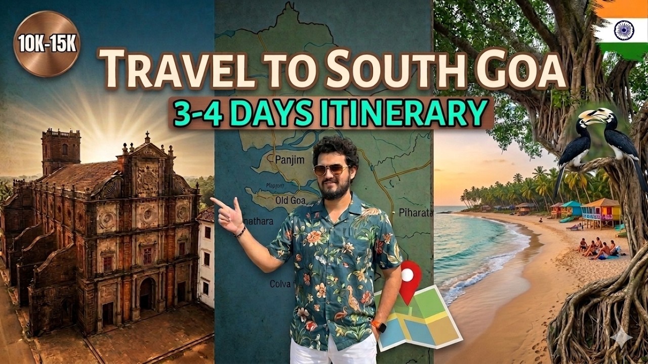 Goa Travel Guide 2026 | South Goa 3 Days Budget Itinerary | Places to visit In Goa | Goa Budget Plan