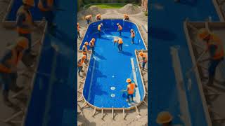 Timelapse Swimming Pool Construction Video #love #lifeisbutadream #offroad