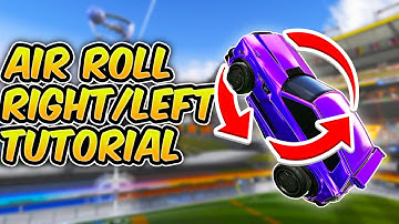 The FASTEST Way To Learn Directional Air Roll In Rocket League! Air Roll Right/Left Tutorial (TIPS)