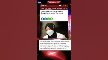 Jawaban Aurel soal Komentar Body Shaming dari Warganet #shorts #aurelhermansyah #netizen