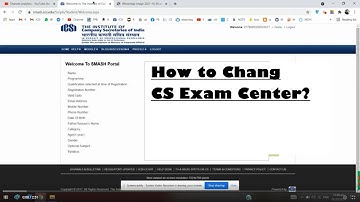 How To Change CS Exam Center, Once you Filled the CS Examination form for ICSI All Students #Rajpicz