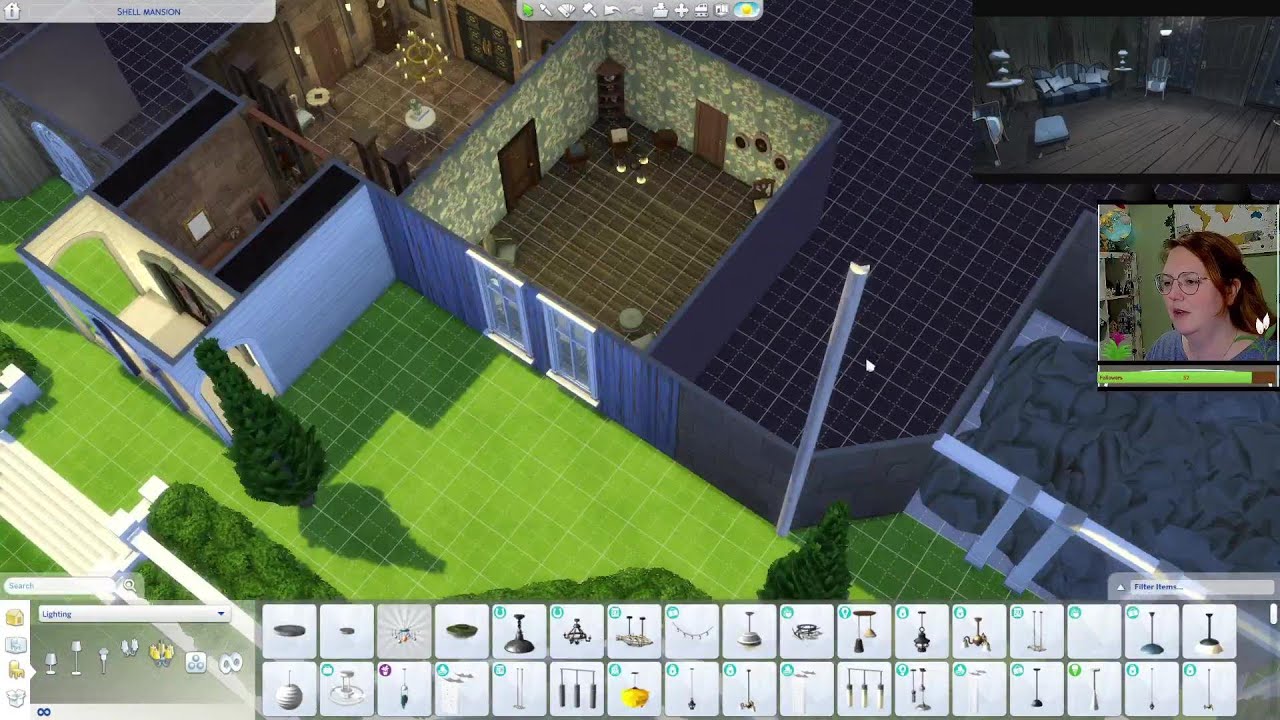 Lets continue our Sims 4 build of the Blue Prince Mansion