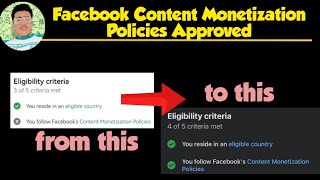 How to Solve Content Facebook Monetization Policies Not Yet Approved (2024)
