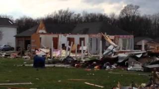 Tornado damage in Pekin