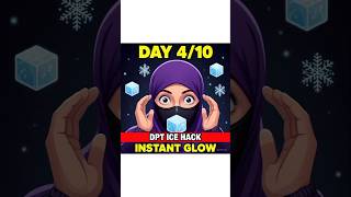 Day 4/10 : Mask ke Neeche Bi Glow ? ice hack 🧊 #shorts