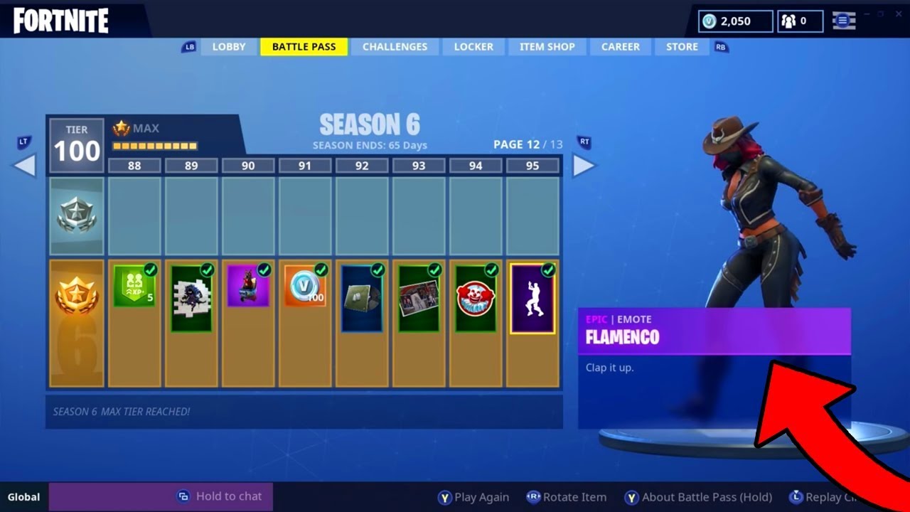 Fortnite Season 6 Full Battle Pass And Season 6 Skins Gameplay 