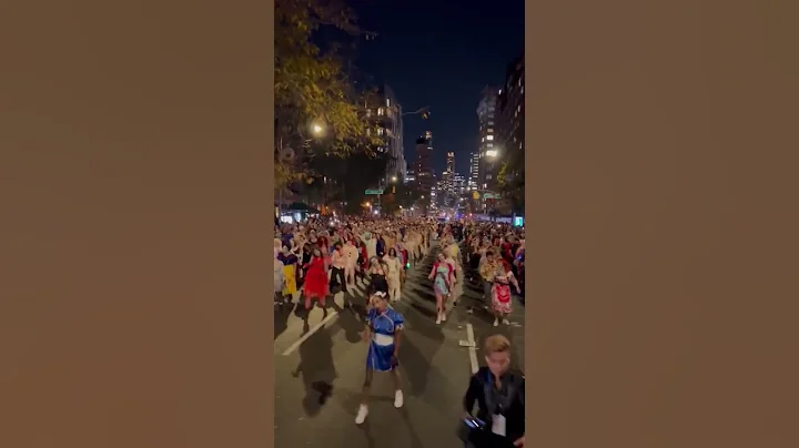 Thriller Dance 2024 In West Village Halloween Parade in New York City