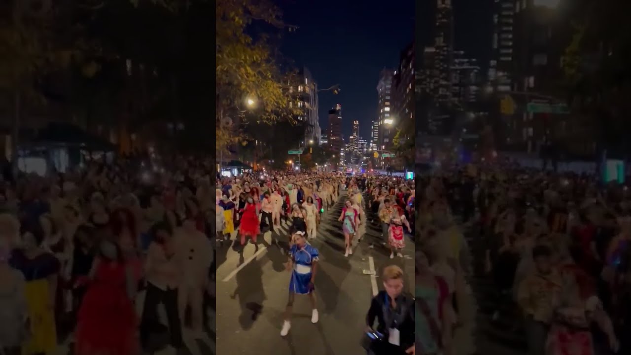 Thriller Dance 2024 In West Village Halloween Parade in New York City