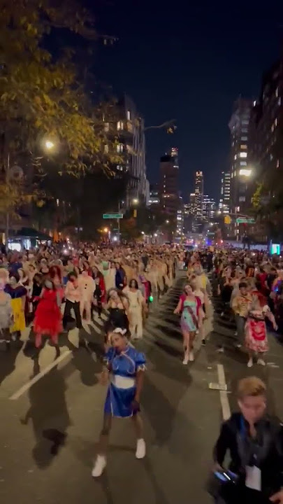 Thriller Dance 2024 In West Village Halloween Parade in New York City