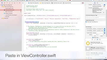 How to make Table View in Xcode 8| Swift 3