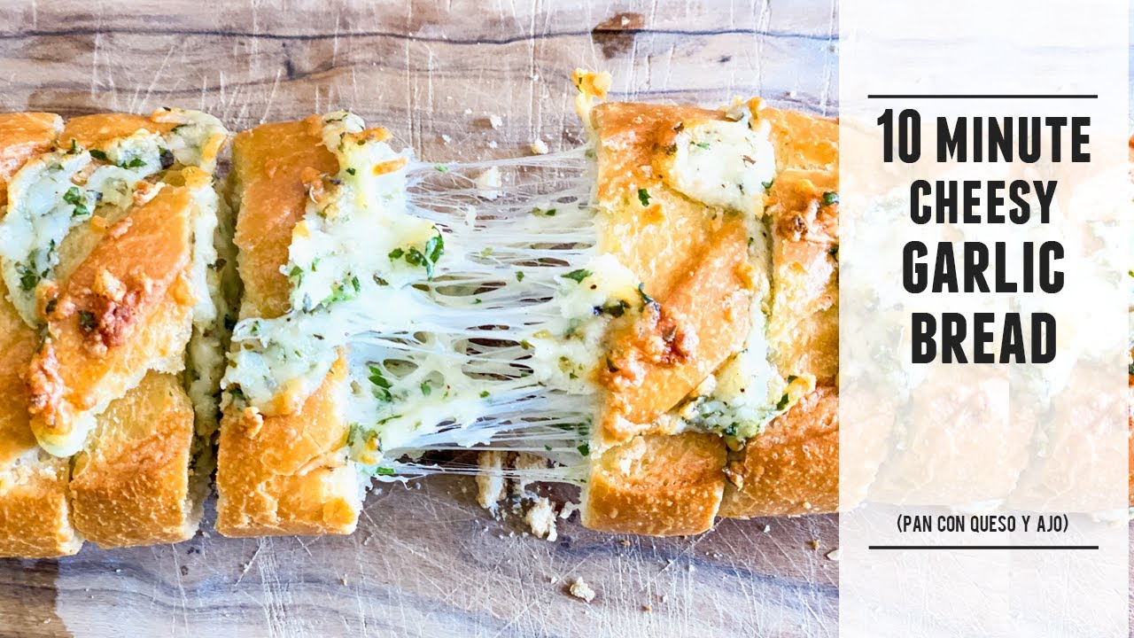 Easy Cheesy 10 Minute Garlic Bread | The ULTIMATE Cheesy Garlic Bread