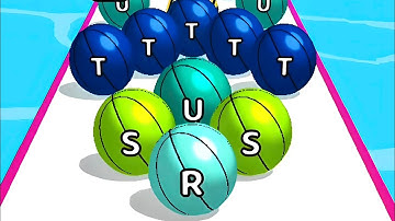 AZ Run ABC Ball Runner All Levels Gameplay Walkthrough (Android Ios) Level 46