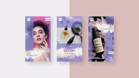 Beauty Product Instagram Stories After Effects Templates