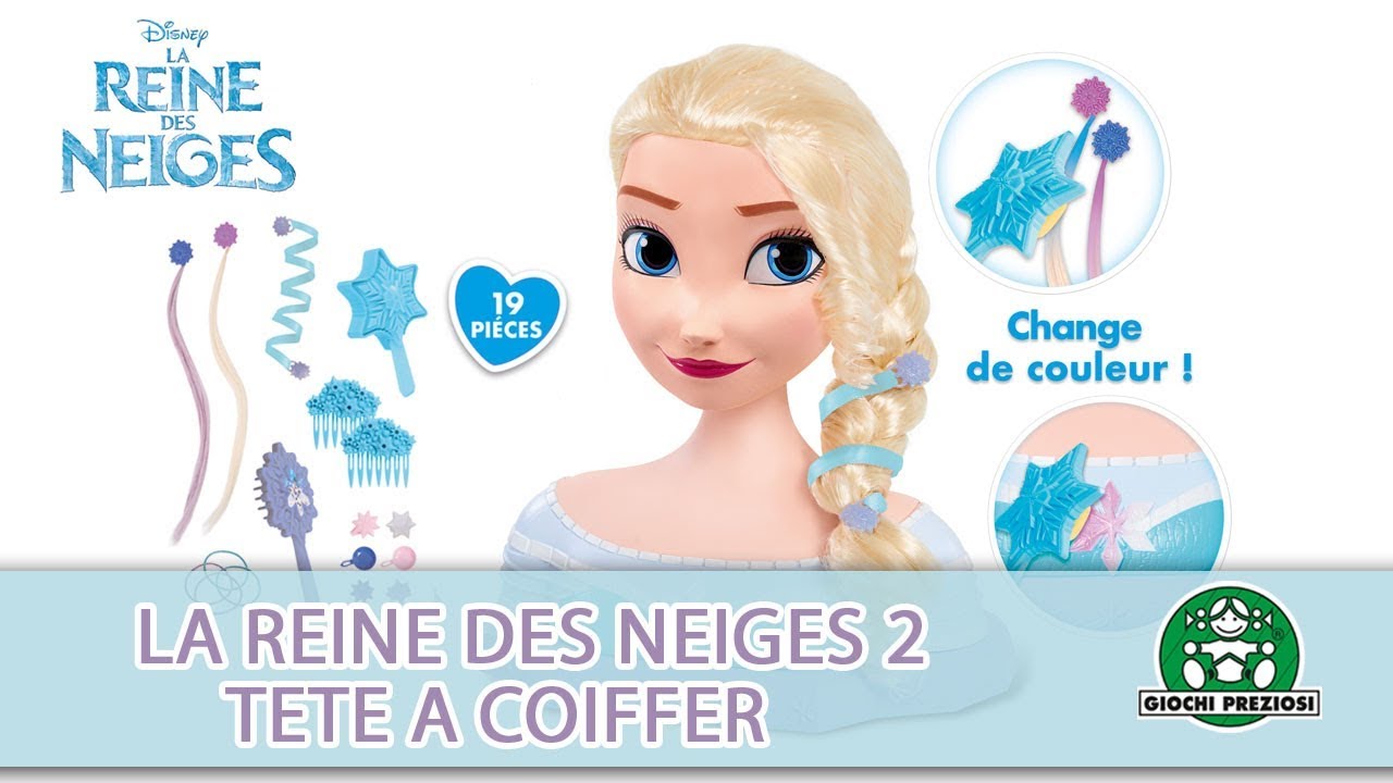 Promo Tete a coiffer deluxe de barbie ou la reine des neiges chez