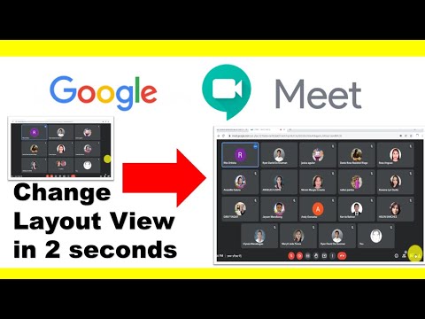 Video Google Meet | How to Change Layout View from Auto to... - youtube