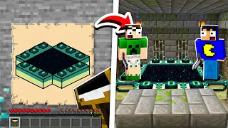 DESENHAR = TELEPORTADOS no Minecraft 🎨🏠