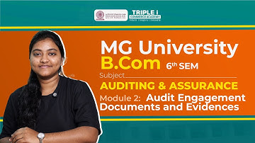 MG University B.Com 6th Sem| Auditing & Assurance: Module 3 | Internal Control |