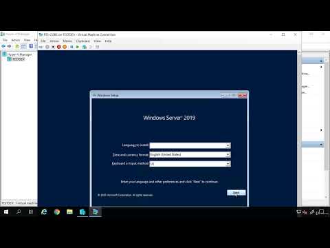 017 Demo  Installation of Windows Server 2019 Core Windows Server