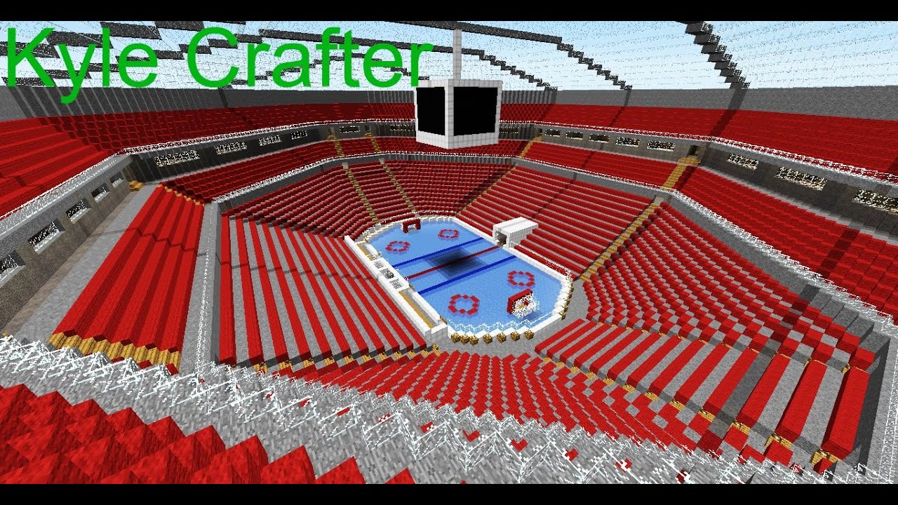 Minecraft hockey rink - YouTube