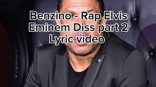 Benzino - Rap Elvis 2024 - Eminem diss part 2 - Lyric video