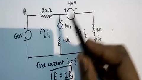 Simple method of dependent voltage source ckt dig. Solve by KVL method...