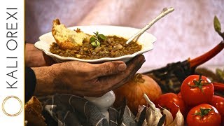 Kali Orexi's Fakes - Greek Green Lentil Soup Recipe