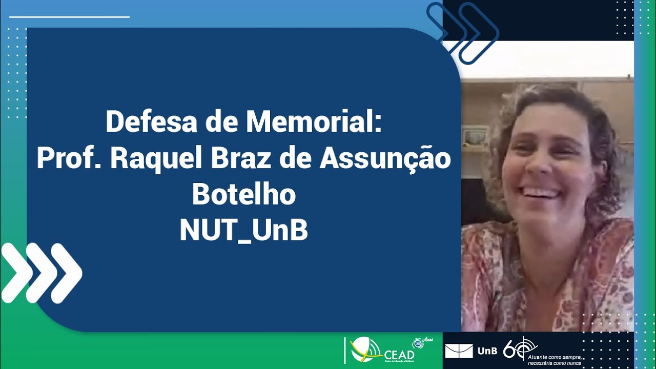 Raquel BOTELHO, Professor, University of Brasília, Brasília, UnB, Department of Nutrition