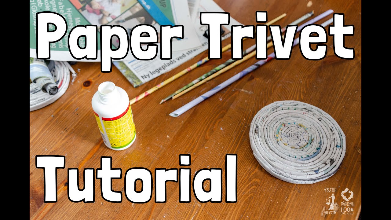 How to make a paper trivet YouTube