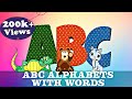 ABC Song | Alphabets with Words | Capital Letters | Kids Educational Videos