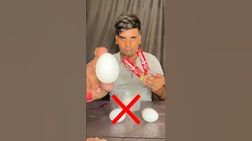 Egg and Colgate Hack = Transparent Egg✅| science project class  #experiment #diy #fyp #shorts #gems