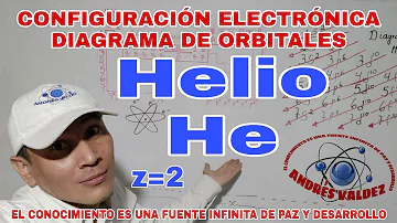 ¿Cómo sacar la configuración electrónica del helio?