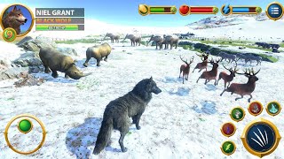 Virtual Arctic Wolf Family Sim / Part- 1 / Simulator Android Gameplay /  Games Cohort screenshot 2