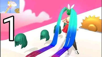 HAIR CHALLENGE Game :1vs 9999 All Levels Gameplay Android,ios Mobile Games#1