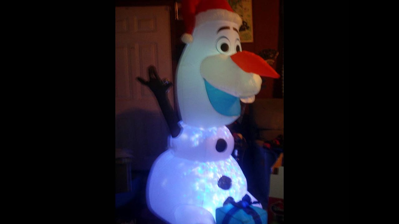 Gemmy 6ft Lighted Olaf Christmas Inflatable YouTube