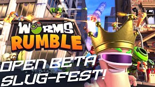 Worms Rumble - Open Beta 'Slug'-fest (Steam) Cross-playable.