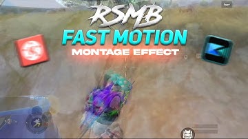 FAST MOTION RSMB MONTAGE EFFECT IN ANDROID | Delay Blur Effect | Android Tutorial ⚡