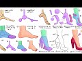 How to draw feet