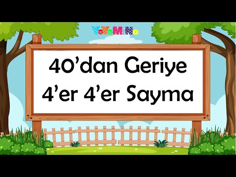 40'dan Geriye 4'er 4'er Ritmik Sayma | Geriye Doğru Sayma | Ritmik Sayılar | Mino Öğretiyor