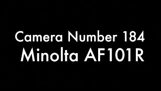 365 Camera Project  Camera 184 Minolta AF101R
