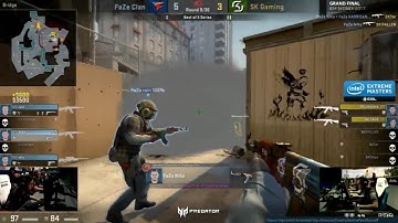 CS:GO - coldzera insane 1v3 clutch spray down through FaZe on IEM Sydney 2017