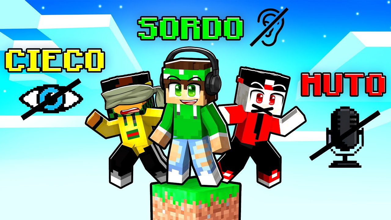 MINECRAFT ONEBLOCK da CIECHI, MUTI e SORDI!