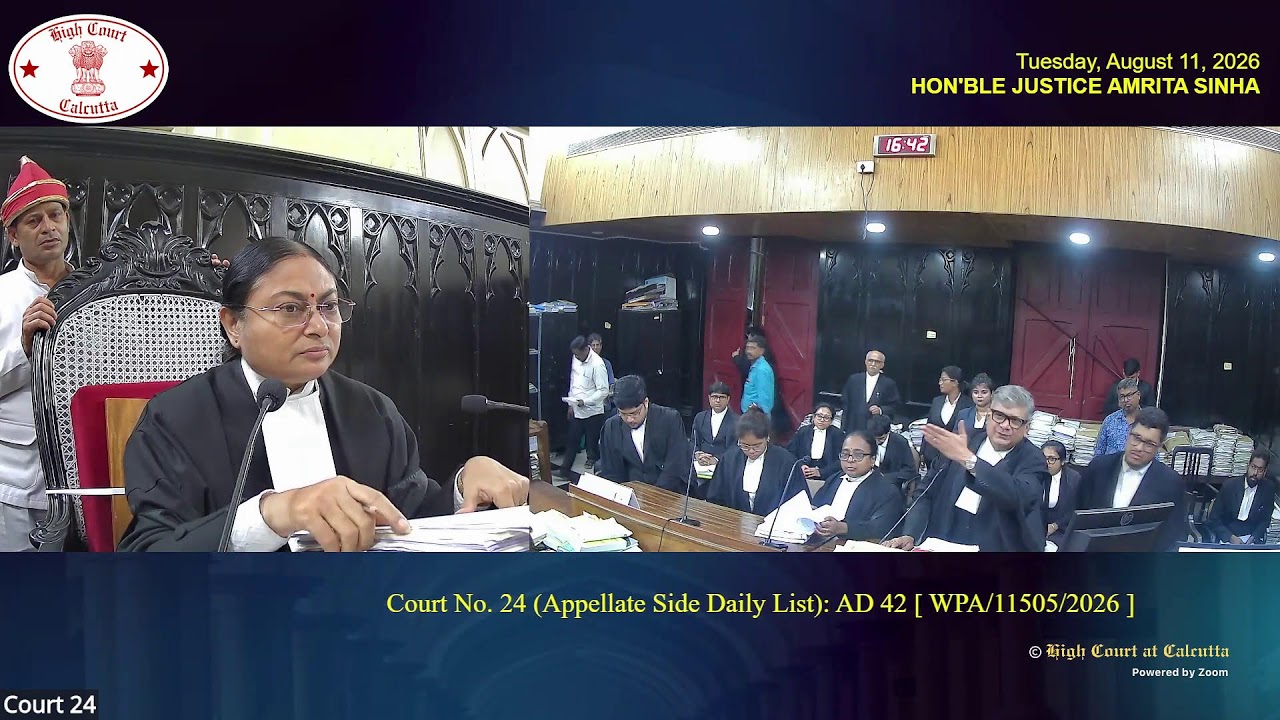 11 August 2026 | Court No. 24 | Live Streaming of the Court proceedings