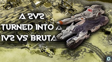 [Red Alert 3] A 2v2 Turned into a 1v2 Vs Brutals !