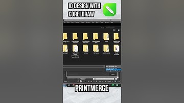 ID Design with CorelDRAW Print Merge #coreldraw #coreldrawtutorial